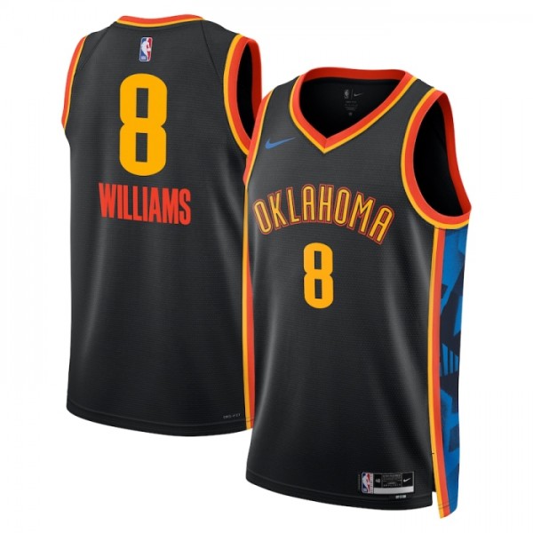 Oklahoma City Thunder Trikot Jalen Williams Nike 2024-25 City Edition Schwarz Swingman - Herren Oklahoma City Thunder Trikot Jalen Williams Nike 2024-25 City Edition Schwarz Swingman - Herren